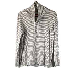 Craghoppers Women's Striped Hoodie - White and Gray